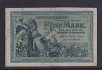 Deutsches Reich, Kaiserreich, 5 Mark Ro.22a, DEU-52a KN 6 stellig, Serie: U, -