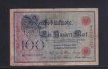 Deutsches Reich, Kaiserreich, 100 Mark Ro.23b, DEU-20b, KN 29 mm lang, Serie: B, Udr. Bst. S, -