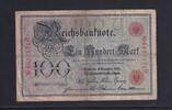 Deutsches Reich, Kaiserreich, 100 Mark Ro.23b, DEU-20b, KN 29 mm lang, Serie: D, Udr. Bst. U, -