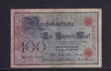 Deutsches Reich, Kaiserreich, 100 Mark Ro.23b, DEU-20b, KN 29 mm lang, Serie: D, Udr. Bst. S, -