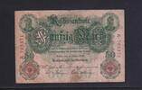 Deutsches Reich, Kaiserreich, 50 Mark Ro.25a, DEU-22a, KN 6stellig, Serie: A, Udr. Bst: I, -