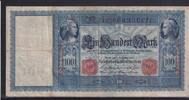 Kaiserreich, Reichsbanknote, 100 Mark Ro.38, DEU-35, Serie: A, -