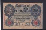 Kaiserreich, Reichsbanknote, 20 Mark Ro.40b, DEU-37b, KN 7 stellig, Serie: G, Udr. Bst. G, -