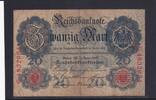 Kaiserreich, Reichsbanknote, 20 Mark Ro.40b, DEU-37b, KN 7 stellig, Serie: G, Udr. Bst. G, -