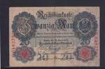 Kaiserreich, Reichsbanknote, 20 Mark Ro.40b, DEU-37b, KN 7 stellig, Serie: E, Udr. Bst. Q, -