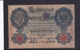 Kaiserreich, Reichsbanknote, 20 Mark Ro.40b, DEU-37b, KN 7 stellig, Serie: F, Udr. Bst. N, -