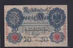 Weimarer Republik, Reichsbank, 20 Mark Ro.40b, DEU-37b, KN 7 stellig, Serie: H, Udr. Bst. Z, -