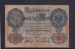 Weimarer Republik, Reichsbank, 20 Mark Ro.40b, DEU-37b, KN 7 stellig, Serie: H, Udr. Bst. Z, -