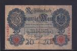 Weimarer Republik, Reichsbank, 20 Mark Ro.40b, DEU-37b, KN 7 stellig, Serie: H, Udr. Bst. V, -