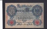 Weimarer Republik, Reichsbank, 20 Mark Ro.40b, DEU-37b, KN 7 stellig, Serie: H, Udr. Bst. M, -
