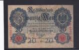Weimarer Republik, Reichsbank, 20 Mark Ro.40b, DEU-37b, KN 7 stellig, Serie: H, Udr. Bst. G, -