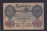 Weimarer Republik, Reichsbank, 20 Mark Ro.40b, DEU-37b, KN 7 stellig, Serie: H, Udr. Bst. C, -
