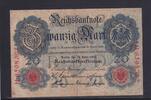 Weimarer Republik, Reichsbank, 20 Mark Ro.40b, DEU-37b, KN 7 stellig, Serie: H, Udr. Bst. B, -
