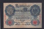 Weimarer Republik, Reichsbank, 20 Mark Ro.40b, DEU-37b, KN 7 stellig, Serie: G, Udr. Bst. M, -