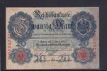Weimarer Republik, Reichsbank, 20 Mark Ro.40b, DEU-37b, KN 7 stellig, Serie: G, Udr. Bst. J, -