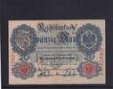 Kaiserreich, Reichsbanknote, 20 Mark Ro.47b, DEU-41b, KN 7 stellig Serie: O, Udr. Bst. Y, hohe KN -