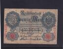 Kaiserreich, Reichsbanknote, 20 Mark Ro.47b, DEU-41b, KN 7 stellig Serie: N, Udr. Bst. U, hohe KN, -