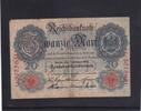 Kaiserreich, Reichsbanknote, 20 Mark Ro.47b, DEU-41b, KN 7 stellig Serie: L, Udr. Bst. K, -