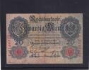 Kaiserreich, Reichsbanknote, 20 Mark Ro.47b, DEU-41b, KN 7 stellig Serie: L, Udr. Bst. K, hohe KN -
