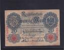 Kaiserreich, Reichsbanknote, 20 Mark Ro.47b, DEU-41b, KN 7 stellig Serie: L, Udr. Bst. T, -