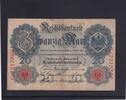 Kaiserreich, Reichsbanknote, 20 Mark Ro.47b, DEU-41b, KN 7 stellig Serie: L, Udr. Bst. T, -