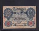 Kaiserreich, Reichsbanknote, 20 Mark Ro.47b, DEU-41b, KN 7 stellig Serie: K, Udr. Bst. O, -