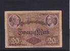 Kaiserreich, Reichsbanknote, 20 Mark Ro.49b, DEU-55b, KN 7 stellig, Serie: U, -