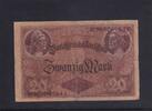 Kaiserreich, Reichsbanknote, 20 Mark Ro.49b, DEU-55b, KN 7 stellig, Serie: R, -