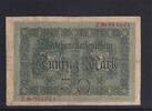 Kaiserreich, Reichsbanknote, 50 Mark Ro.50a, DEU-56a, KN 6 stellig FZ: Z, -