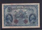 Kaiserreich, Reichsbanknote, 5 Mark Ro.48b, DEU-54b, KN 7 stellig FZ: X -