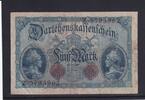 Kaiserreich, Reichsbanknote, 5 Mark Ro.48b, DEU-54b, KN 7 stellig FZ: Z -
