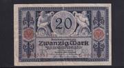 Kaiserreich, Reichsbanknote, 20 Mark Ro.53, DEU-42, Serie: G, Udr. Bst. O, -