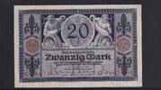 Kaiserreich, Reichsbanknote, 20 Mark Ro.53, DEU-42, Serie: G, Udr. Bst. O, -