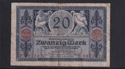 Kaiserreich, Reichsbanknote, 20 Mark Ro.53, DEU-42, Serie: F, Udr. Bst. L, -