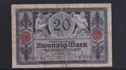 Deutsches Reich, Kaiserreich, 20 Mark Ro.53, DEU-42, Serie: E, Udr. Bst. K , hohe KN, -