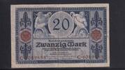 Deutsches Reich, Kaiserreich, 20 Mark Ro.53, DEU-42, Serie: C, Udr. Bst. E , -