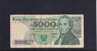 Polen 5000 Zloty Serie: CW, 2 Bst. vor KN, -