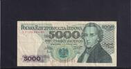 Polen 5000 Zloty Serie: DF, 2 Bst. vor KN, -