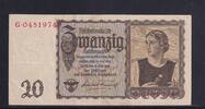 Deutsches Reich, Drittes Reich, 20 Reichsmark Ro.178, DEU-215, Serie: G, -
