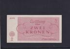 Drittes Reich, Theresienstadt, 2 Kronen Getto Theresienstadt, Serie: A001, -