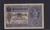 Deutsches Reich, Kaiserreich, 5 Mark Ro.54a, Udr. grauviolett, KN 7 stellig, Serie: Y, -