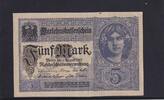 Deutsches Reich, Kaiserreich, 5 Mark Ro.54c, DEU-61b, Udr. grauviolett, KN 8 stellig, Serie: Z, -