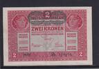 Österreich 2 Kronen mit Aufdruck DEUTSCHÖSTERREICH, -