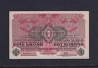 Österreich 1 Krone mit Aufdruck DEUTSCHÖSTERREICH, -