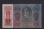 Österreich 50 Kronen mit Aufdruck DEUTSCHÖSTERREICH, -