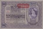 Österreich 10000 Kronen Aufdruck DEUTSCHÖSTERREICH rechts von der Krone, -