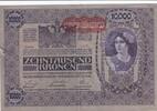 Österreich 10000 Kronen Aufdruck DEUTSCHÖSTERREICH rechts von der Krone, -