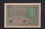 Weimarer Republik, Reichsbank, 50 Mark Ro.62c, DEU-71c, Reihe 3, Serie: CA, -