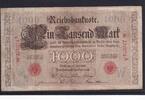 Kaiserreich, Reichsbanknote, 1000 Mark Ro.26, DEU-34, Serie: A, Udr. Bst. W, -