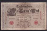 Kaiserreich, Reichsbanknote, 1000 Mark Ro.26, DEU-34, Serie: A, Udr. Bst. W, -